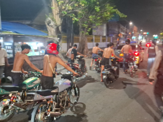 Patroli Pleton Siaga Polres Pasuruan Kota Amankan 14 Motor Diduga Balap Liar