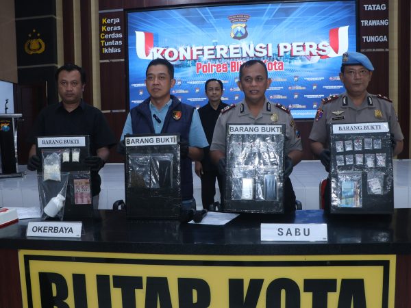 Polres Blitar Kota Ungkap Kasus Narkoba 14 Tersangka Diamankan